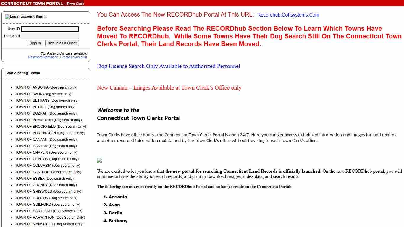 eSearch Account Sign In